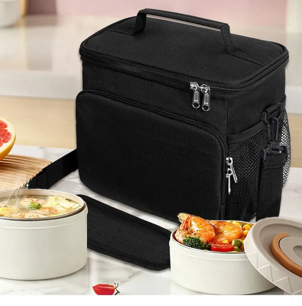 Insulated Lunch Bag Large Lunch Bags For Women Men Reusable Lunch Bag With Adjustable Shoulder Strap