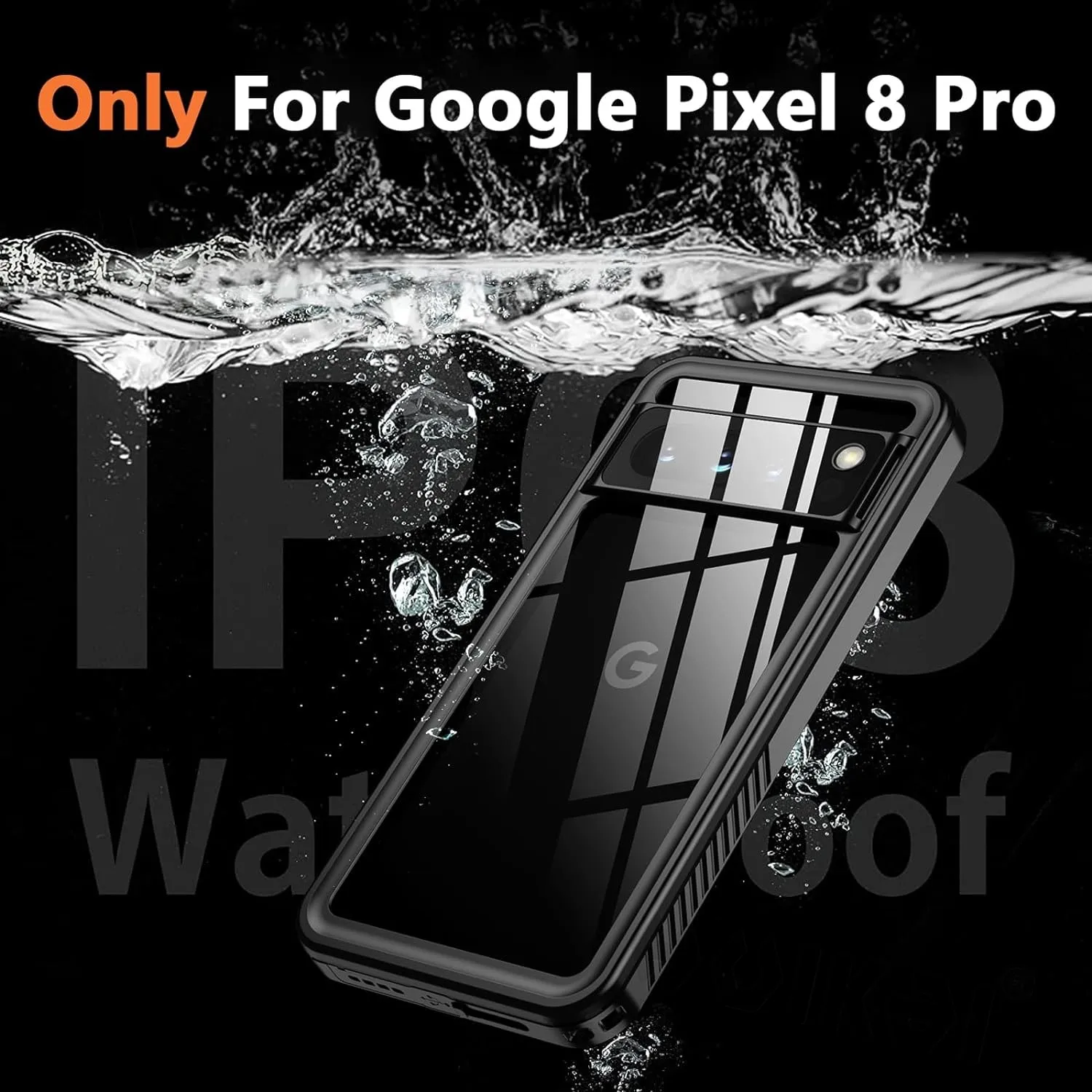 Case For Goolge Pixel 8 Pixel 7 Pro Pixel 7a IP68 Waterproof Screen Protector Full Body Heavy Duty Clear Rugged Shockproof Cover