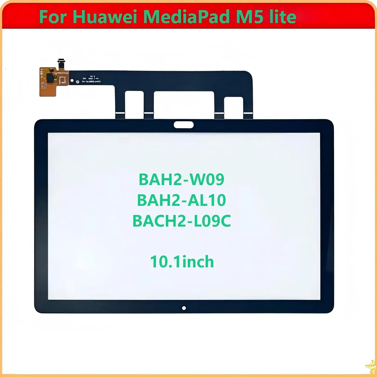 A+ For Huawei MediaPad M5 Lite BAH2-W09 BAH2-AL10 BACH2-L09C 10.1' Touch Screen + OCA LCD Front Glass Panel Replacement Parts