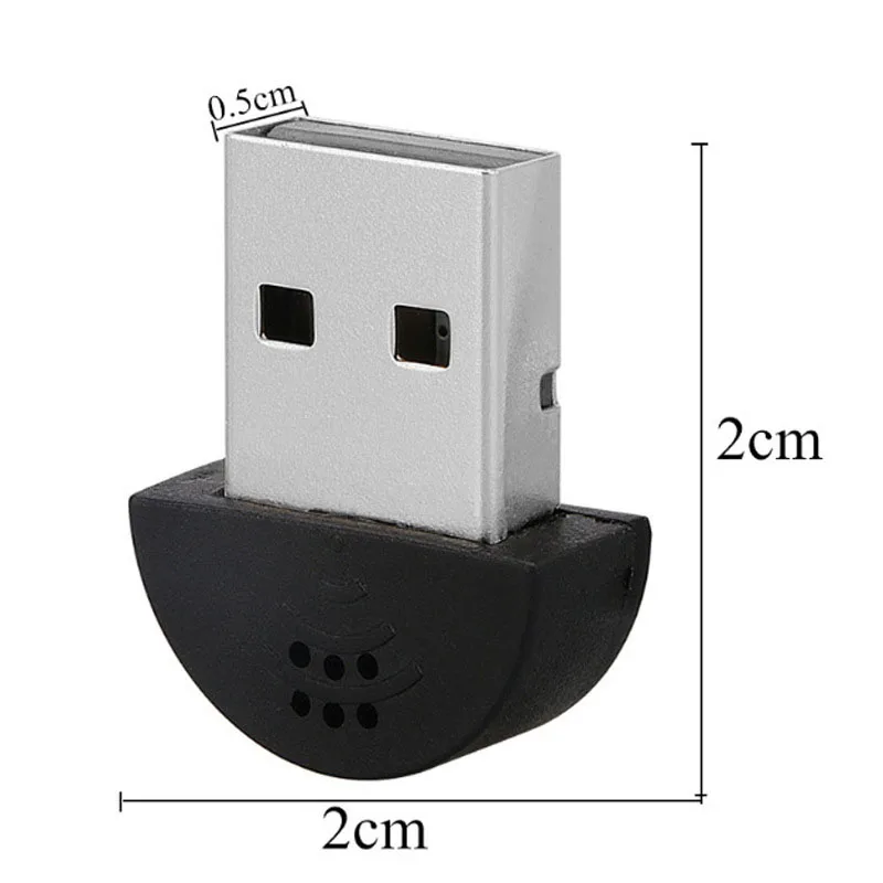 Portable USB 2.0 Microphone Omni-Directional Stereo USB MIC for Laptop PC Computer Chatting Mini For MSN/Skype USB Microphones