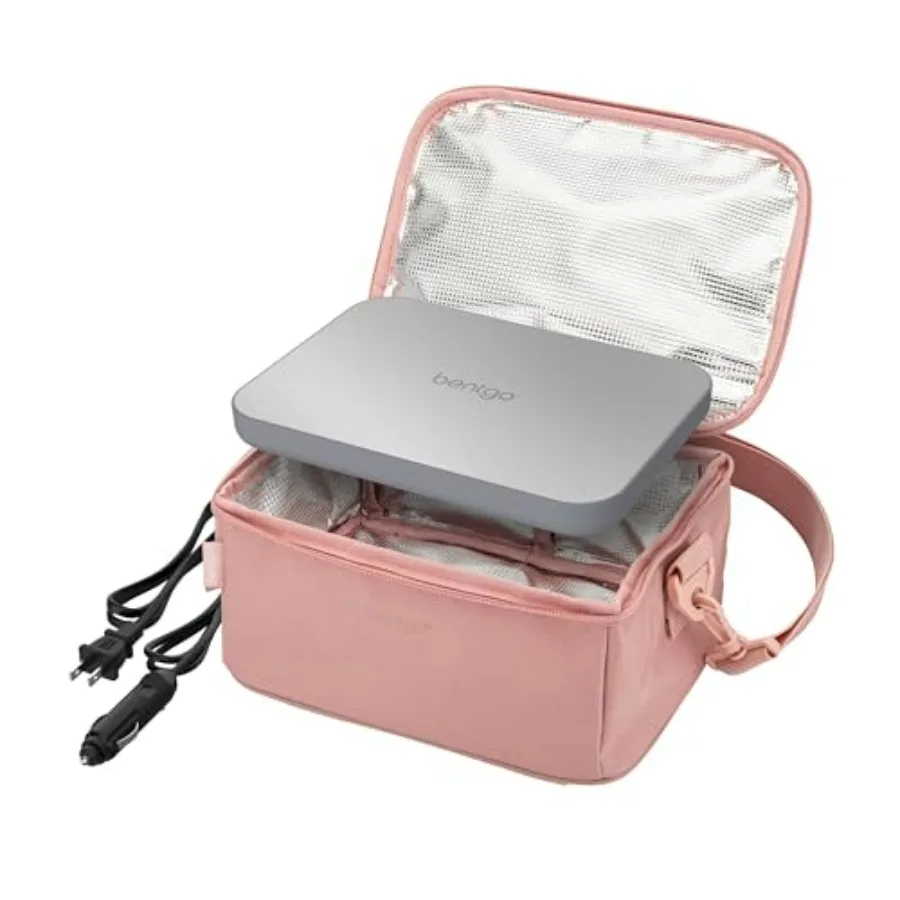 

Electric Lunch Bag Food Warmer for Car Work Home Use - Heated Lunch Box for Adults Students Shift Workers 12V 24V Auto 120V Wal