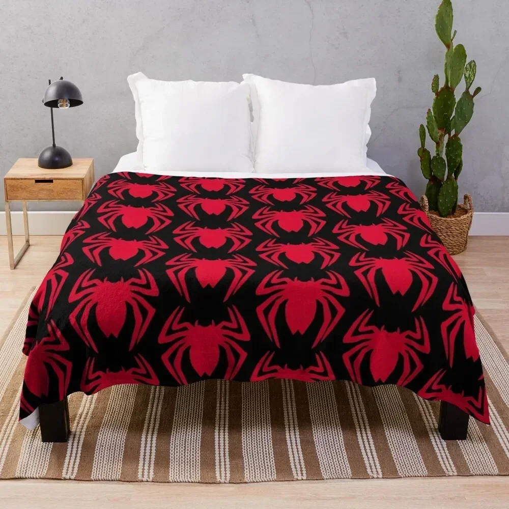 

Spider Logo Throw Blanket Warm Flannel Blanket for Couch Chair Bedroom