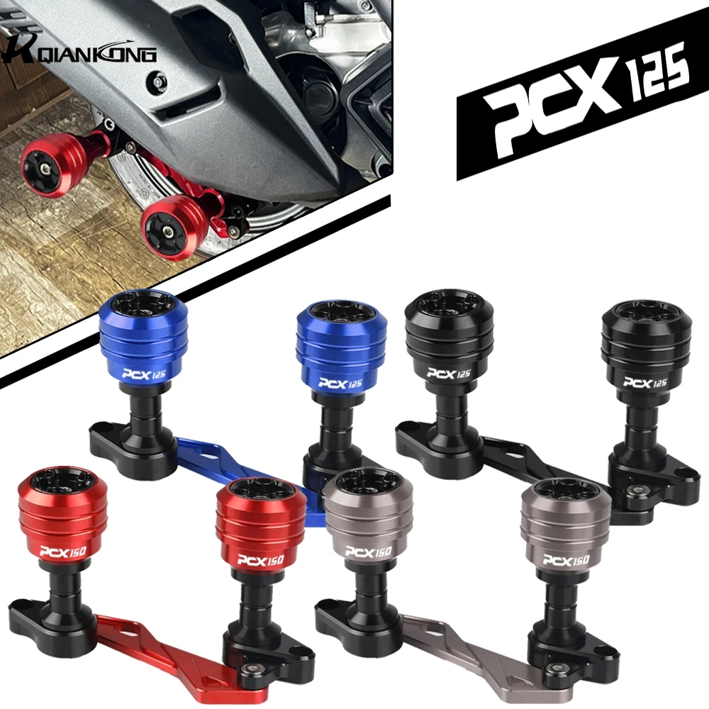 For Honda PCX160 PCX 160 150 Motorcycle Frame Sliders Crash Protector - CNC Aluminum Anti-Fall Engine Guard Drop Protection Kit