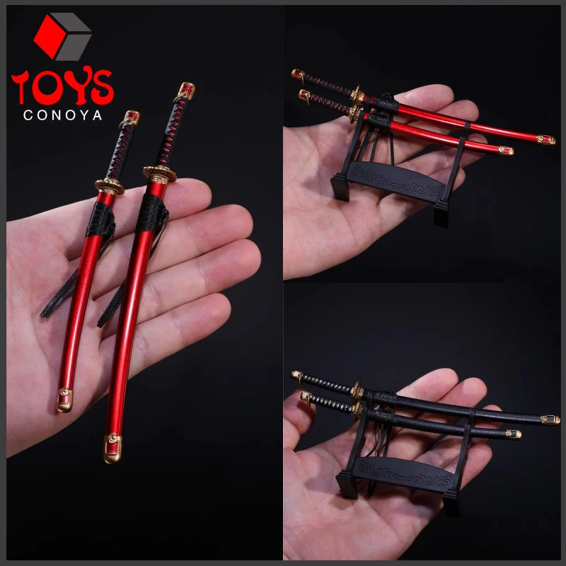 

В наличии LS2022-09 1/6 2 шт. японский меч, нож, игрушки, модель, аксессуары для сцены для 12-дюймовых экшн-фигурок, куклы, не настоящий нож