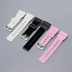 Resin Strap For Casio BABY-G BA-111 BA-110 BA-112 BA-120 BA-125 Replace Watch Band Sport Waterproof Rubber Wrist Band 14mm Belt