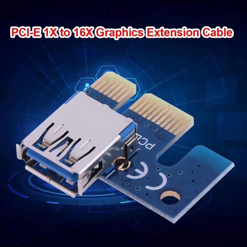 PCI E X1 Adapter PCIe 1X to USB 3.0 Adapter Anti-Oxidation Stable Signal Transmission for PCI Express Riser Mining Miner