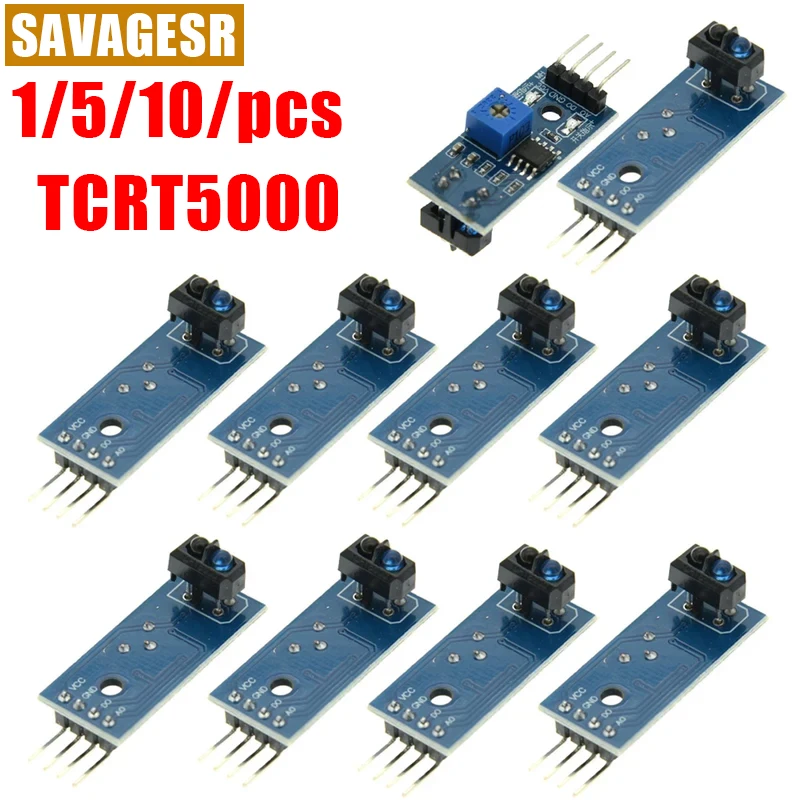 1-10pcs TCRT5000 Infrared Reflective Sensor IR Photoelectric Switch Barrier Line Track Module For Arduino Diode Triode 3.3v