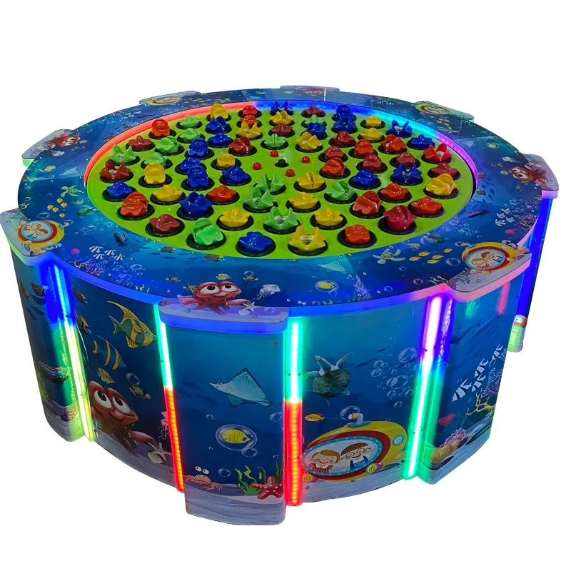 New Children's Electric Mechanical Fishing Machine Multi-person Fish Pond Venue Put Outdoor Square Amusement Equipment