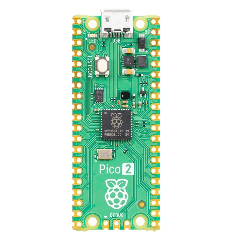 Original Raspberry Pi Pico 2 RP2350 Microcontroller Board Dual Arm Cortex-M33 or Dual Hazard3 RISC-V Processor 150MHz RPI PICO 2