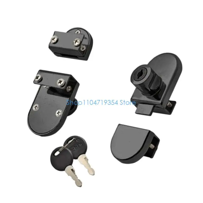 0XLD Glass Cabinet Door Lock Zinc Alloy Lock Security Hardware Easy Use