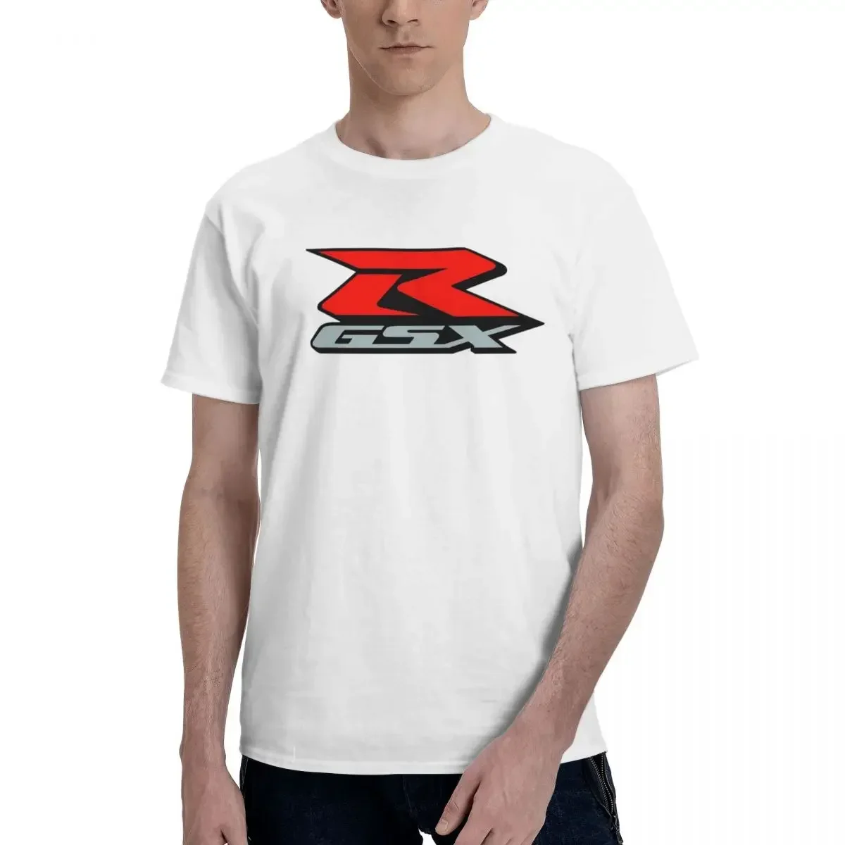 100% Cotton GSX-R T-shirt Male Fashion Oversized T Shirt Men O-Neck Summer Shirts Tops S-6XL