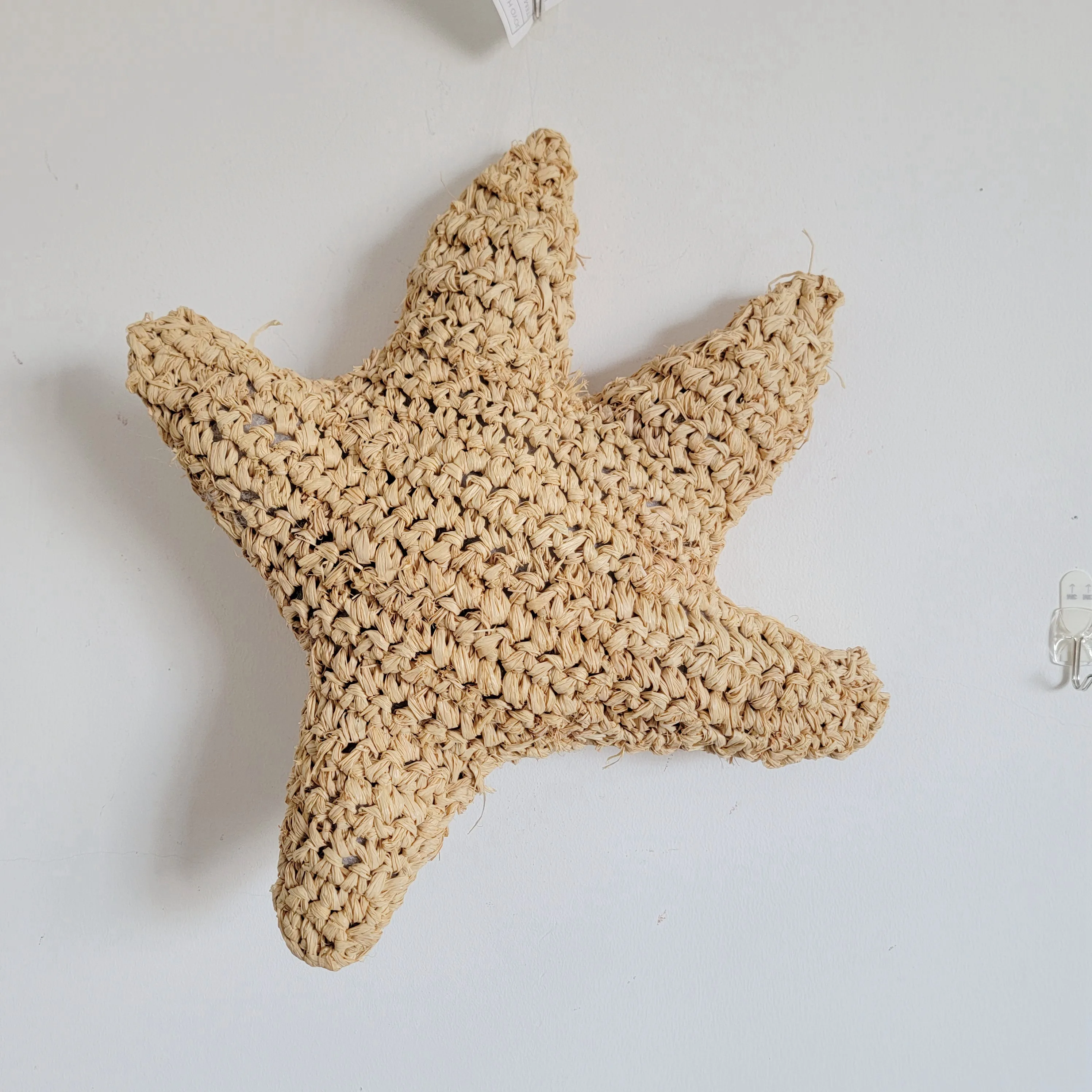 Natural Fiber weaving Pillow-cushion-seastar shape-BOHO