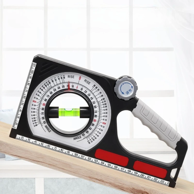 Engineering Slope Ruler Magnetic Gradient Measuring Tool with Clear Scale for Pipe Construction Indoor Decoration Work