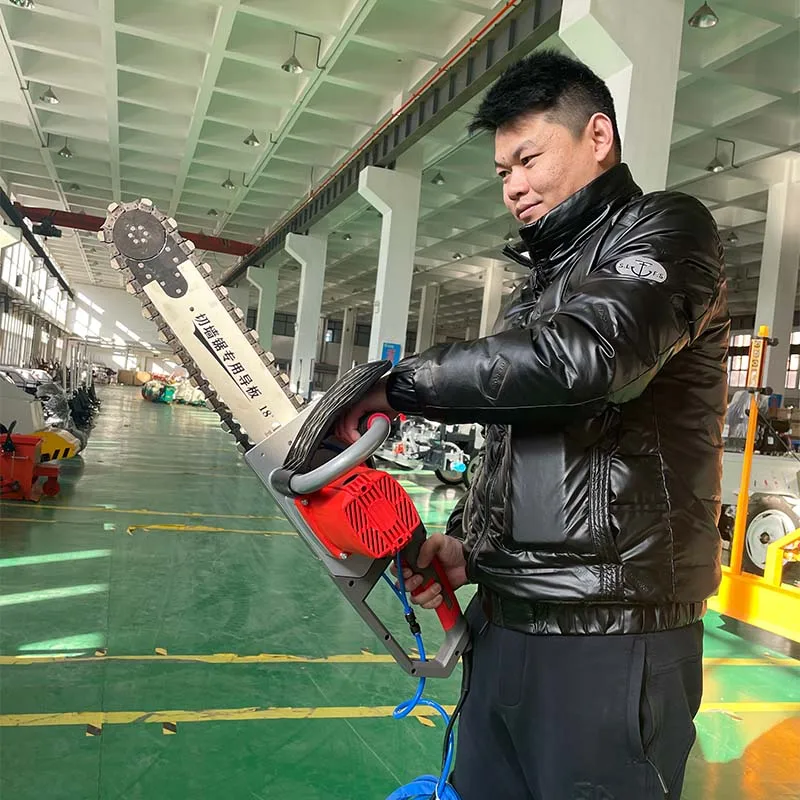 High Quality Low Price Hand Held Electric Concrete Cutter with Cutting Depth to 32cm