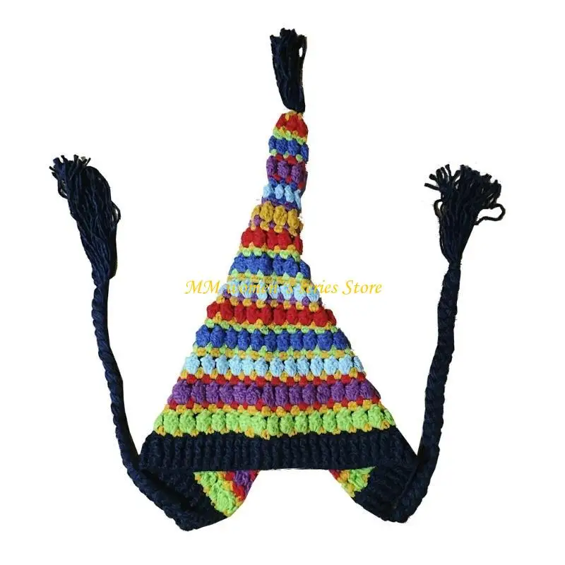 

Q39C Женская вязанная крючком шляпа-ведро Женская спортивная шляпа с длинным хвостом для путешествий на открытом воздухе