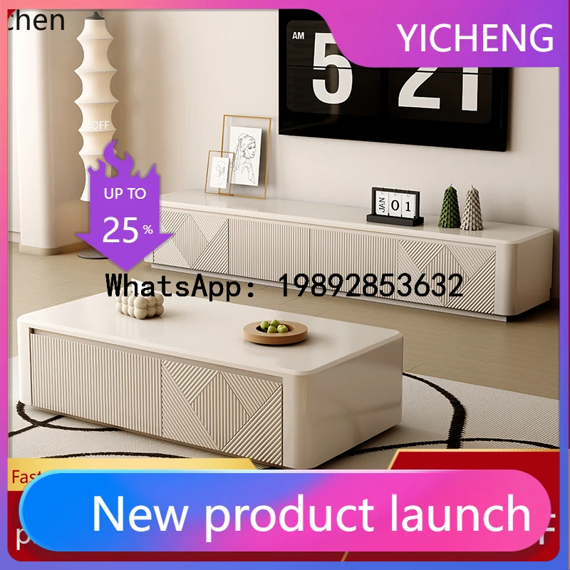 

AA TV Cabinet Living Room Household Solid Wood Simple Small Apartment White TV Cabinet Floor Cabinet