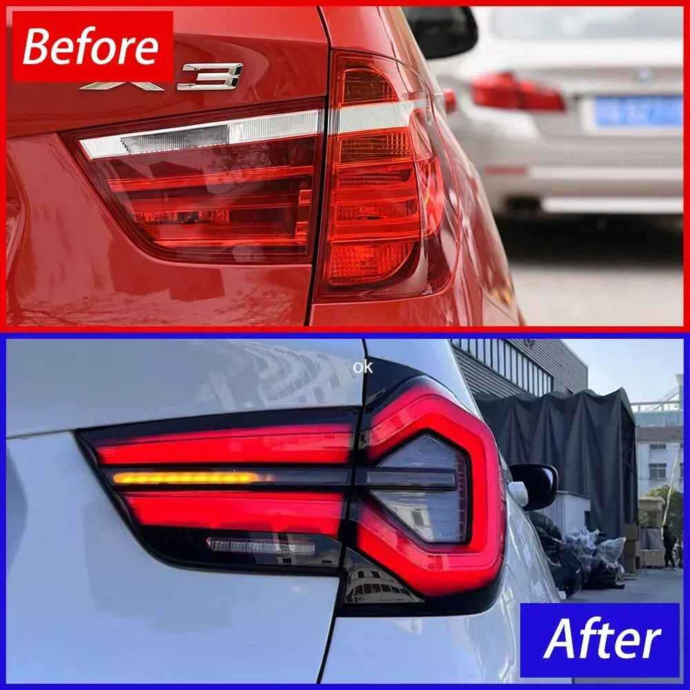 For BMW X3 F25 25i 28i 30i 2010-2017 LED Auto Back Lamp Assembly Upgrade BMW G08 Style Dynamic Flashing Signal Light Accessories
