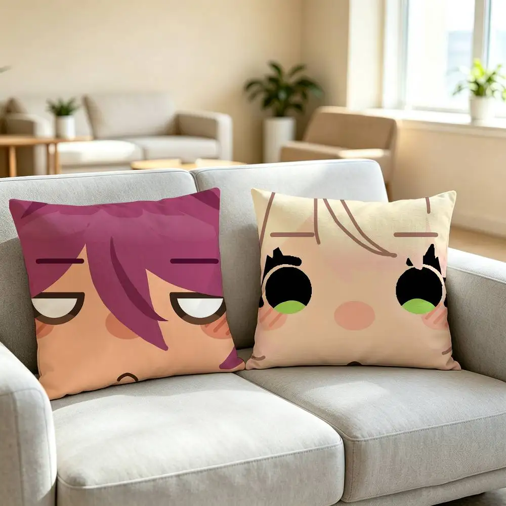 T-The Music Freaks W-Web Series Square Double-Sided printed Pillow Case Bedroom Bedside Pillow Sofa Cushion Cover