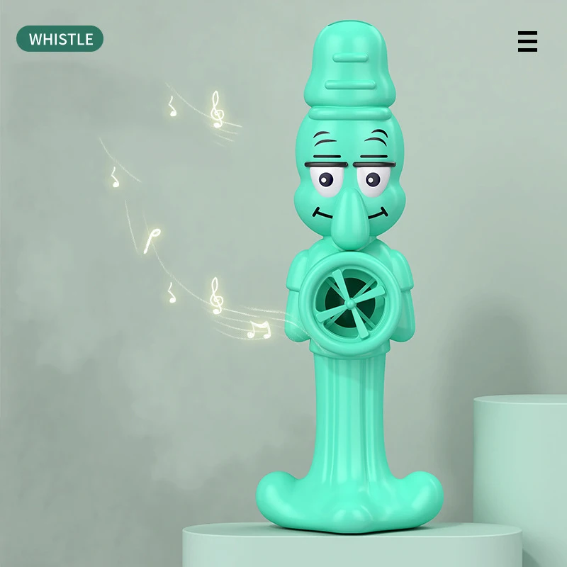 Octopus-shaped Wind Instrument - 3-in-1 (Whistle/Trumpet/Saxophone), Fun Party Interactive Prop, Adorable Music Toy