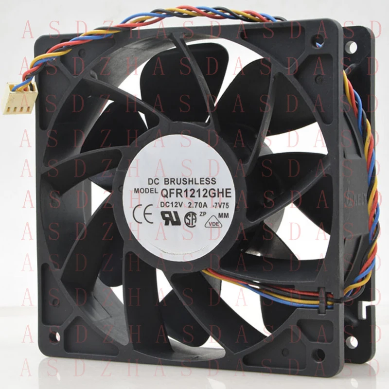 

Вентилятор охлаждения Z для DELTA 12см QFR1212GHE 12В 2.7А с высоким объемом воздушного потока для Ant S7 S9 A9 A3