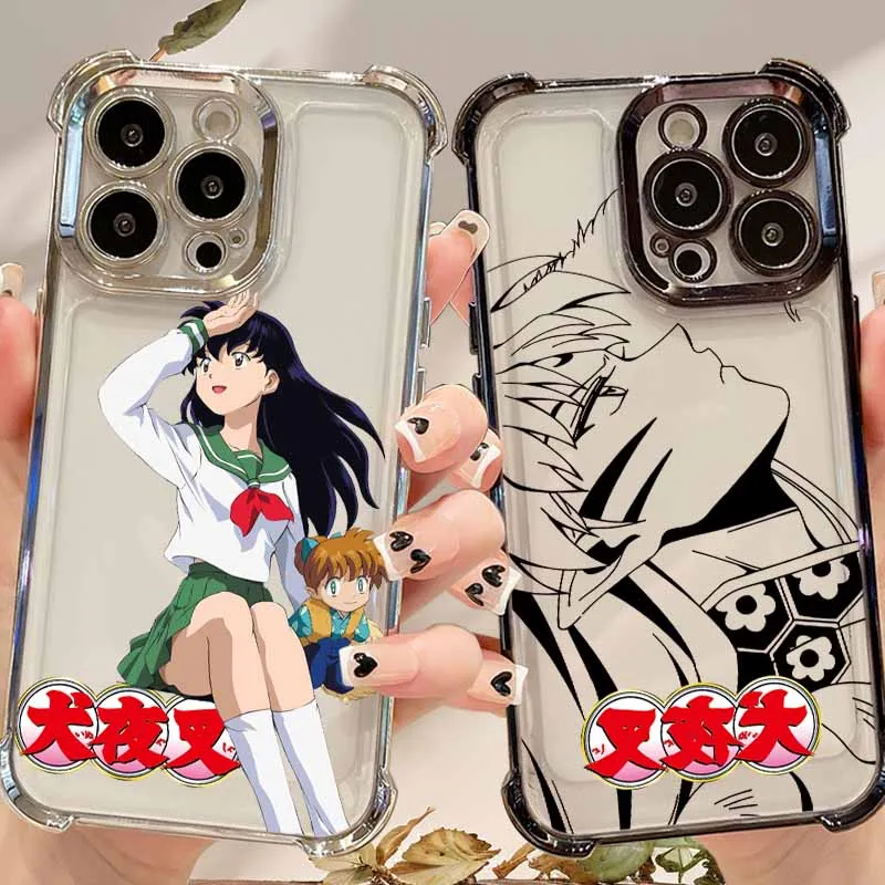 Inuyasha аниме для iPhone 17, AIR 16E 16, 15, 14, 13, 12, 11 XS Pro Max mini Plus, крутой чехол для телефона с защитой от падения