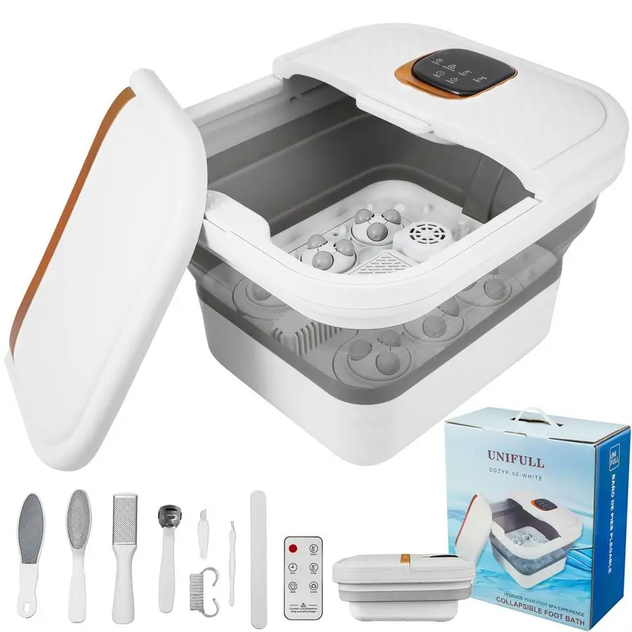 

Foot Spa Bath with Heat, Motorized Massager, Touch Screen, Foot Pedicure Kit, Temperature Control, Pedicure Foot Spa, Foot Bath