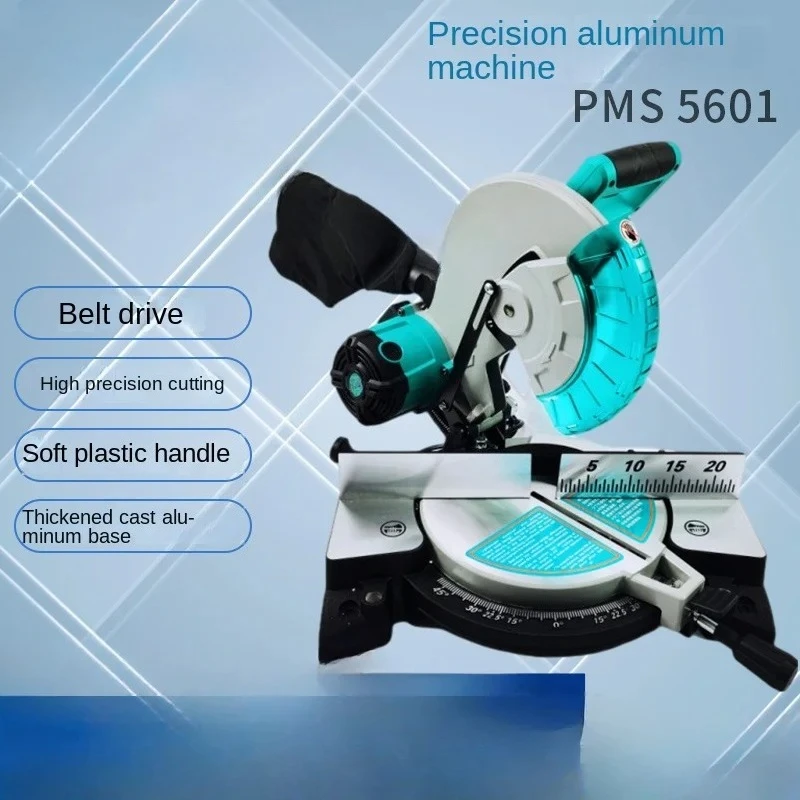 10-Inch Mitre Saw Aluminum Machine Wood Cutting Machine Multi-Functional 45-Degree Angle High Precision Boundary Aluminum