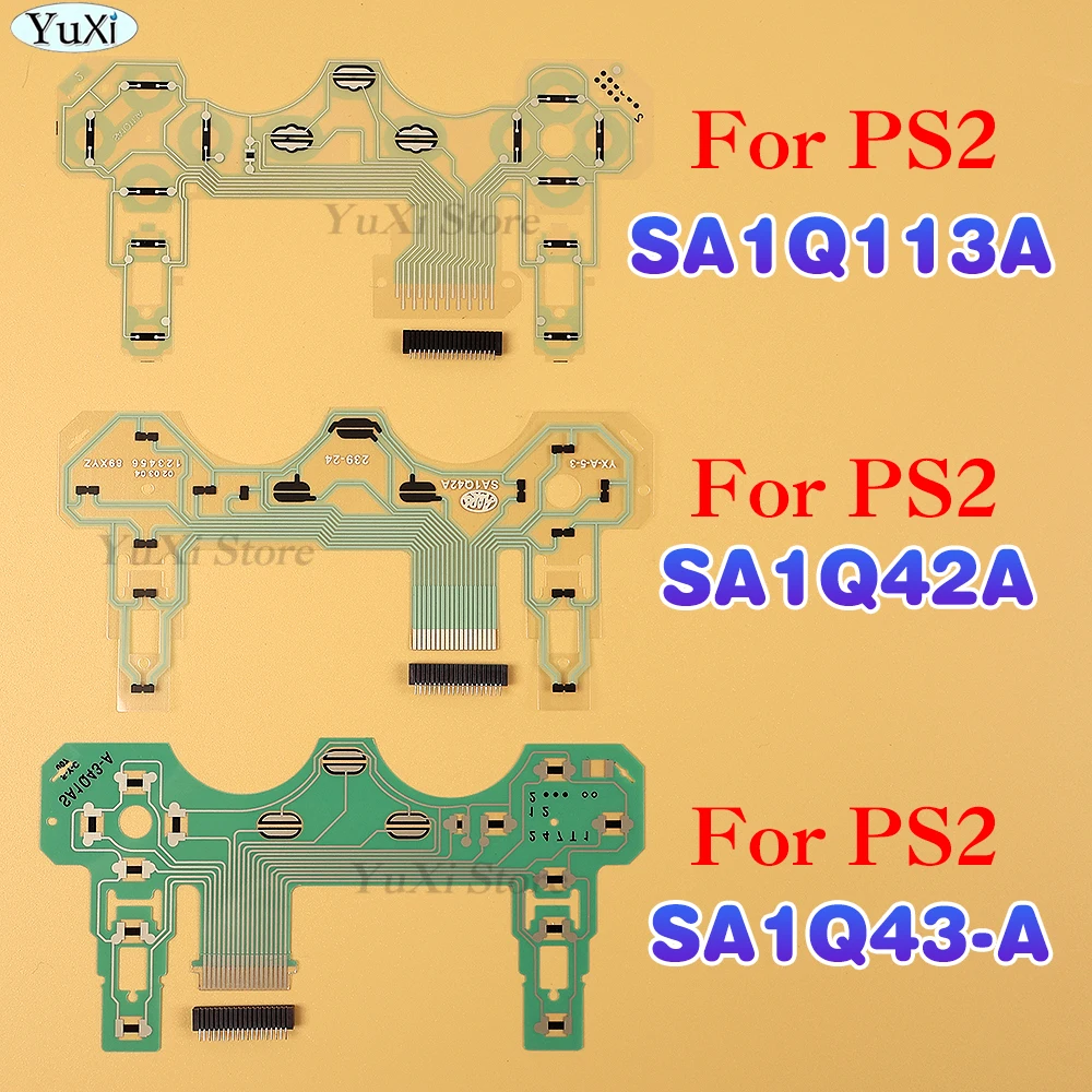 For PS2 Conductive Film Ribbon Circuit Board Joystick Flex Cable For PlayStation 2 SA1Q42A SA1Q43-A SA1Q113A 18Pin 19Pin Socket