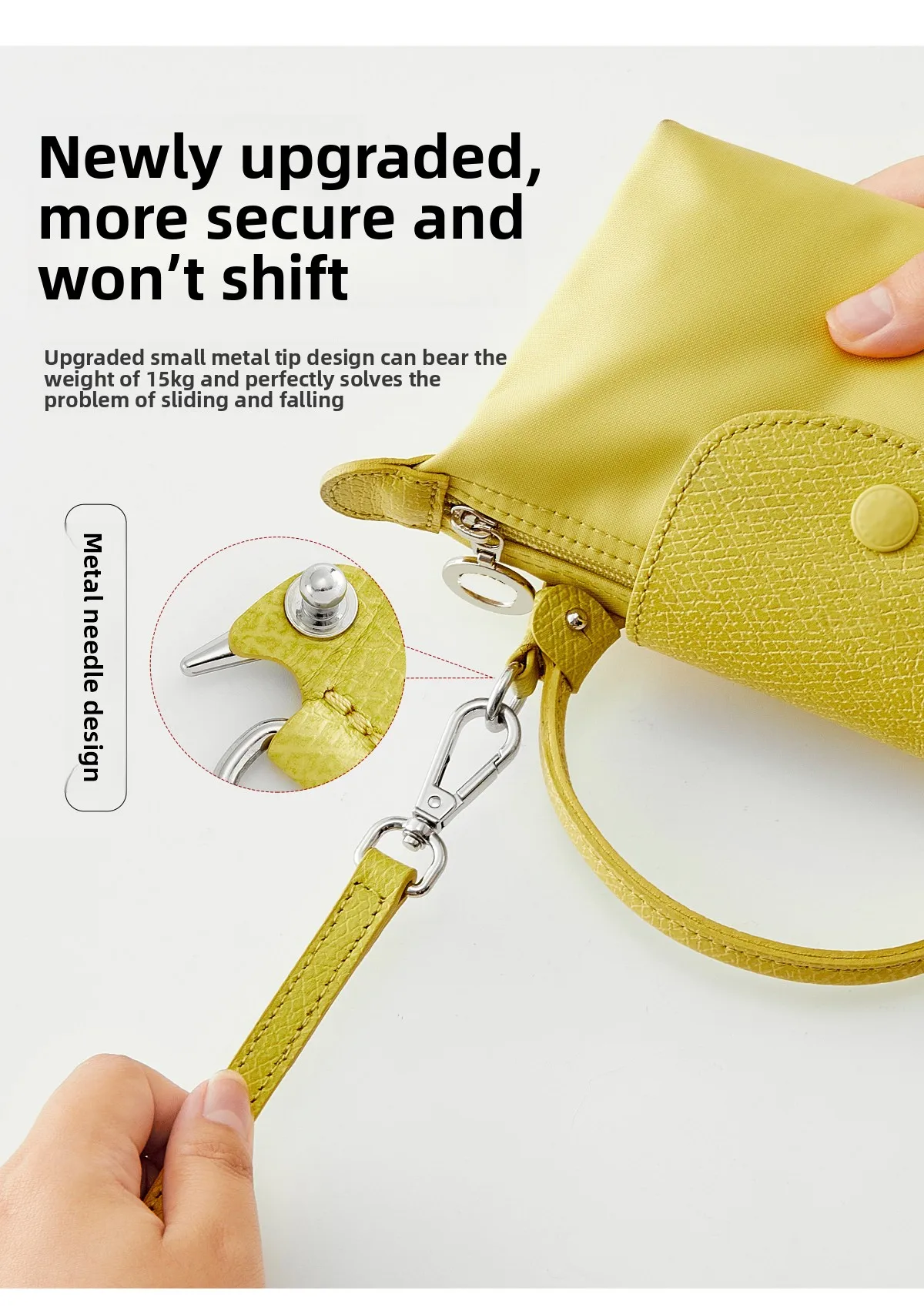 2026 New Leather Bag Strap For Longchamp Mini Lime Durable Fashion Without Punching Modification Bag Accessories