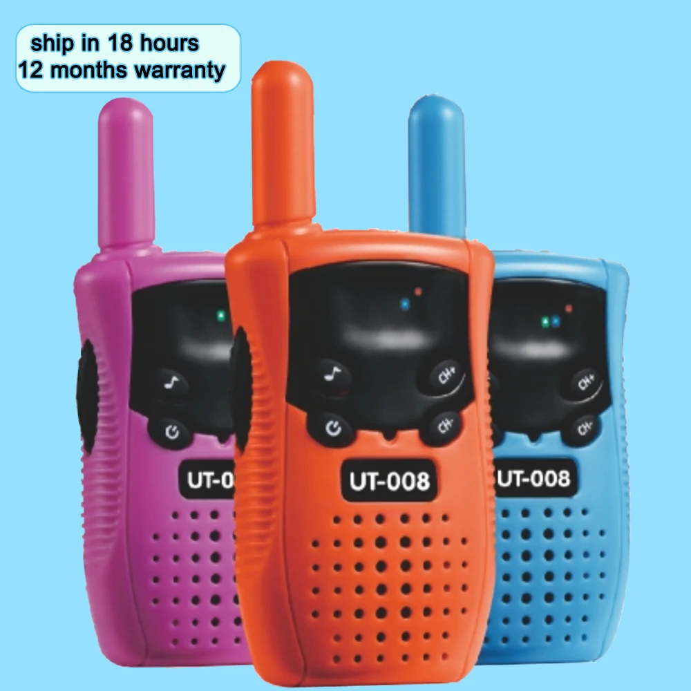 New 2pcs Kids Walkie Talkie Handheld Transceerver Long Range Portable Walkie-Talkie Two Way Radia Children Birthday Gifts