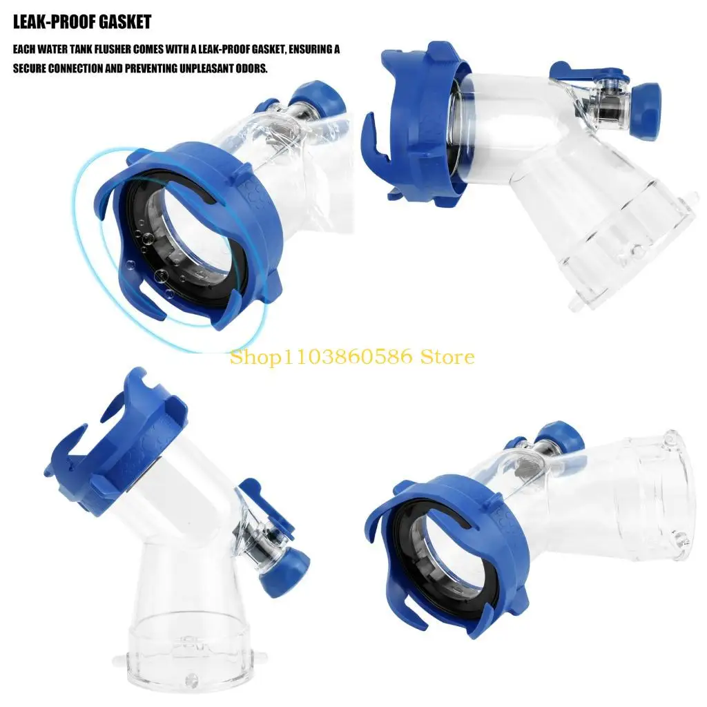 

242A Clear RVs Rinser Waste Water Discharge Pipe Fitting For Easy Monitoring