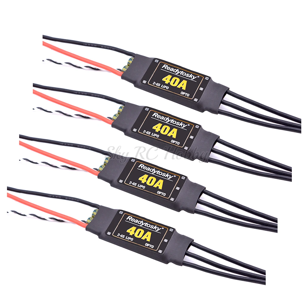 1PCS 2PCS 4PCS 40A ESC OPTO 2-6S Brushless ESC Electronic Speed Controller For F450 X500 S500 ZD550 RC Helicopter Quadcopter