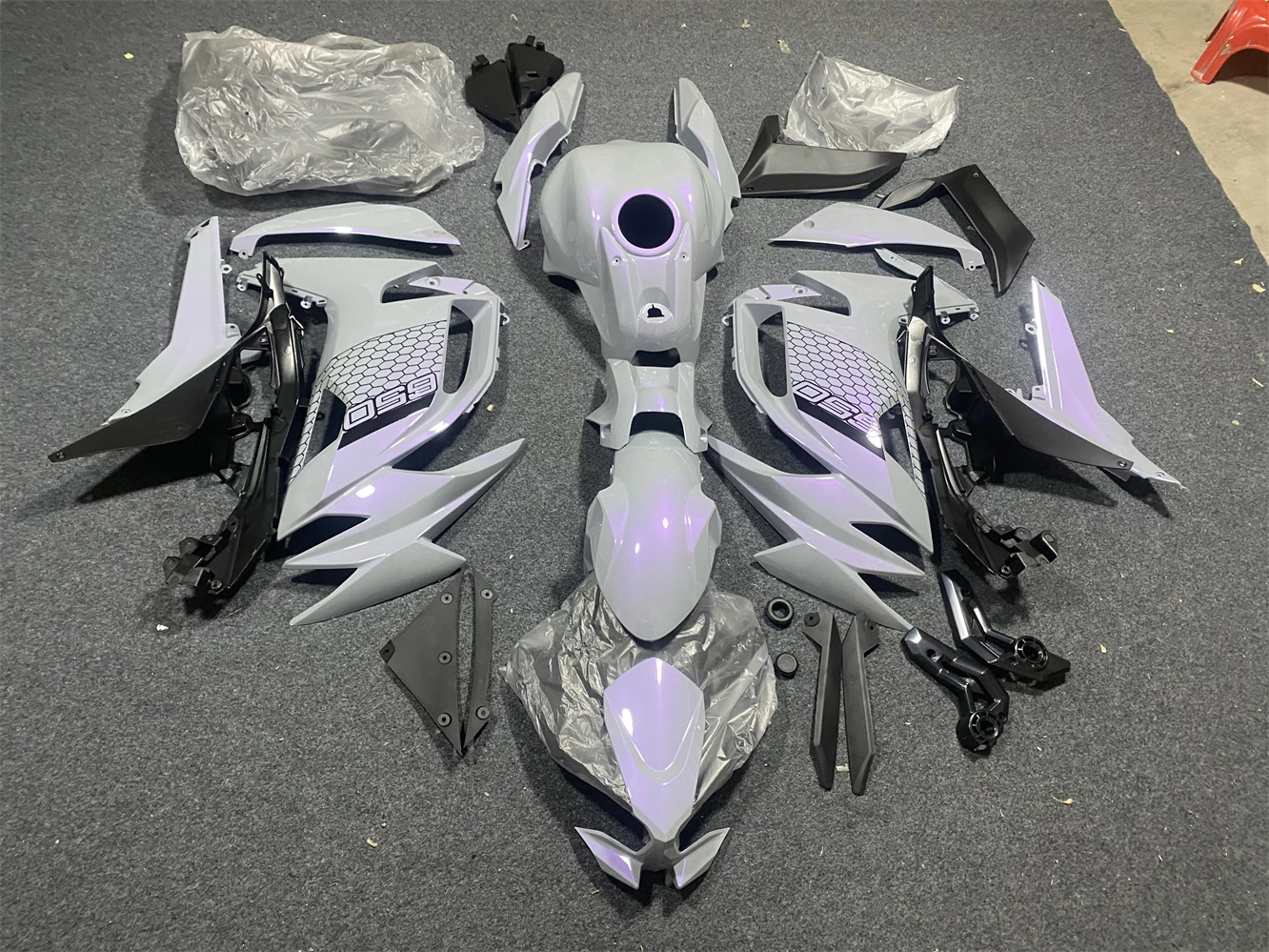 Misura per Kawasaki NINJA 650 ER6F EX650 2020 - 2024 Moto Guscio di Plastica Kit Carena Set NINJA650 ER 6F