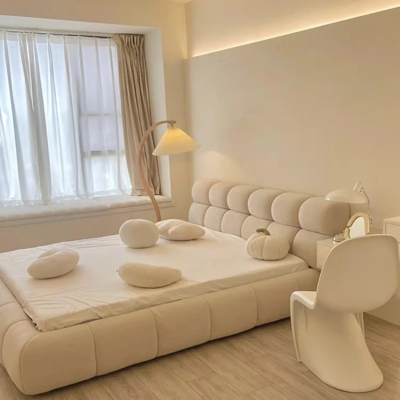 

Princess Luxury Bed Modern Headboards Simple Single Girls Double Bedroom Bed Design European Letto Matrimoniale Unique Furniture