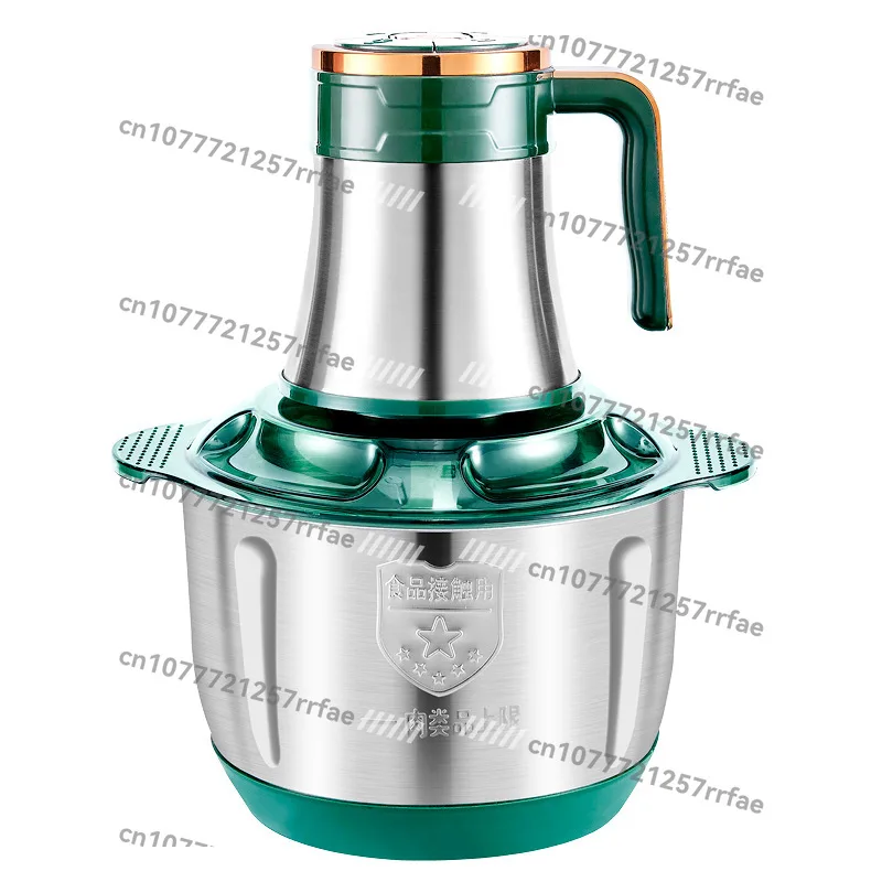 5L6 Leaf Knife Large Capacity Electric Meat Grinder Household Stainless Steel Multifunctional Stirring Stuffing, Pepper Stirring