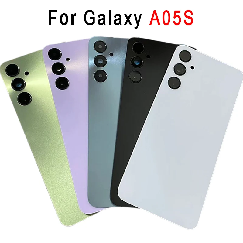 For Samsung Galaxy A05S SM-a057F Back Battery Case Rear Door Housing Cover Replacement Parts With Camera Lens + Adhesive Sticker