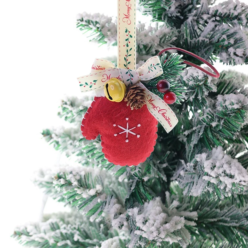 Árvore de natal pendurado ornamentos sinos decorações de presente acessórios do carro decoração festiva pequenos encantos pendurados perfeito para o feriado