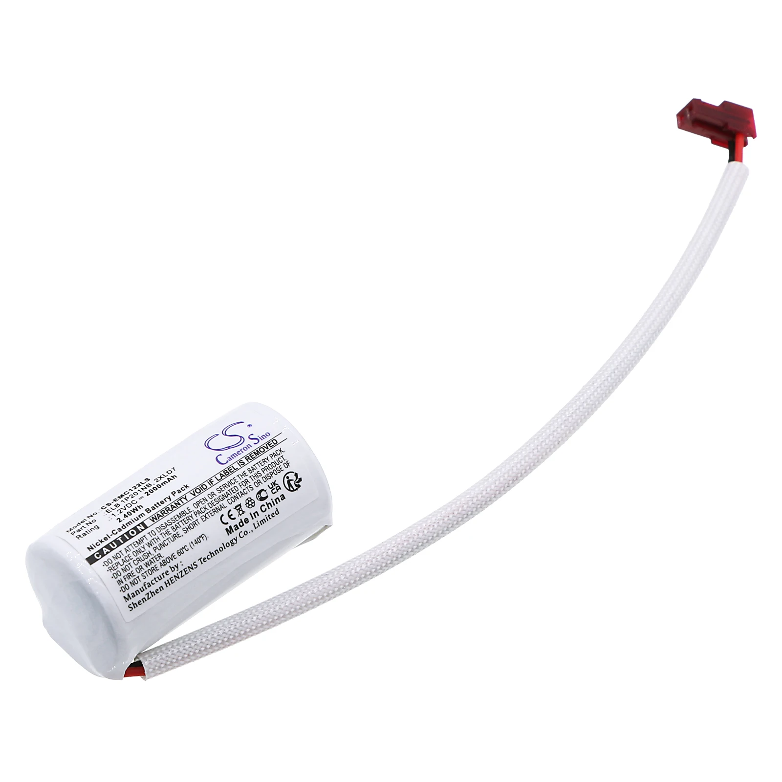 

CS Replacement Battery For Lithonia LQC 1 R EL N, LQC W 2 R EL N 2XLD7, ELB 1P201NB 2000mAh / 2.40Wh FPV