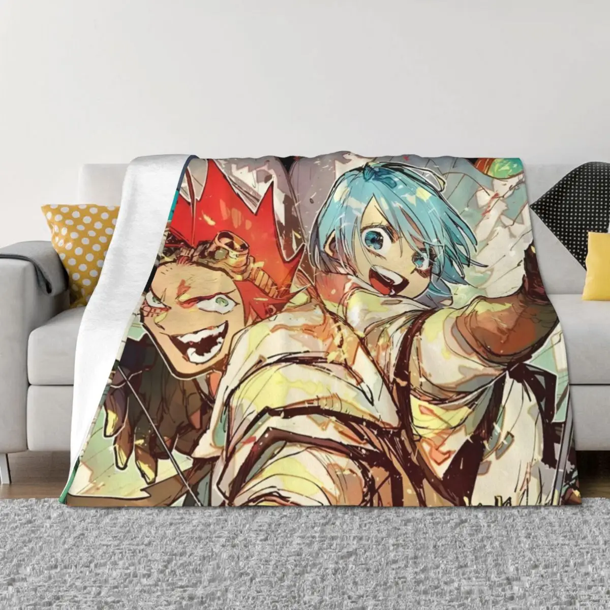 

Sabikui Bisco - Painting Throw Blanket Decoratives christmas decoration manga Thermal Blankets