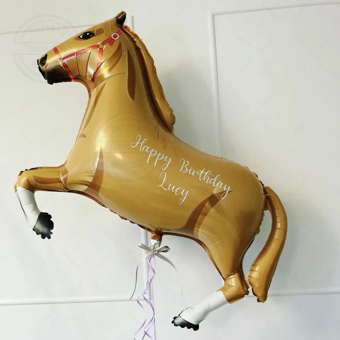 1PC New Pentium Horse-shaped Balloon Animal Pony Genie Aluminum Film Ball Farm Freedom Cowboy Baby Birthday Party Decorations