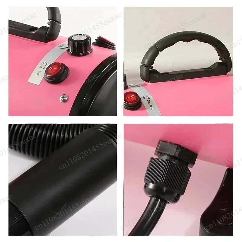 220V High Power Pet Water Blower Low Noise Strong Wind Fast Drying Dog Hair Dryer For Large Breed Golden Retriever
