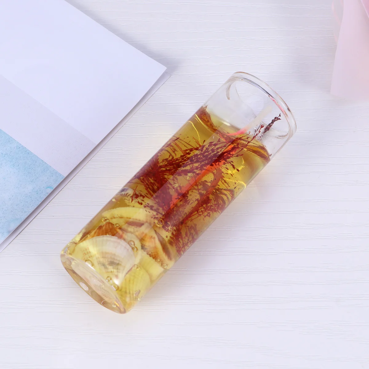 1 قطعة الشموع الراقية التي لا يدخن رائحة فريدة من نوعها كوب زجاجي شفاف لغرفة النوم غرفة المعيشة غرفة الشاي مقهى لون عشوائي