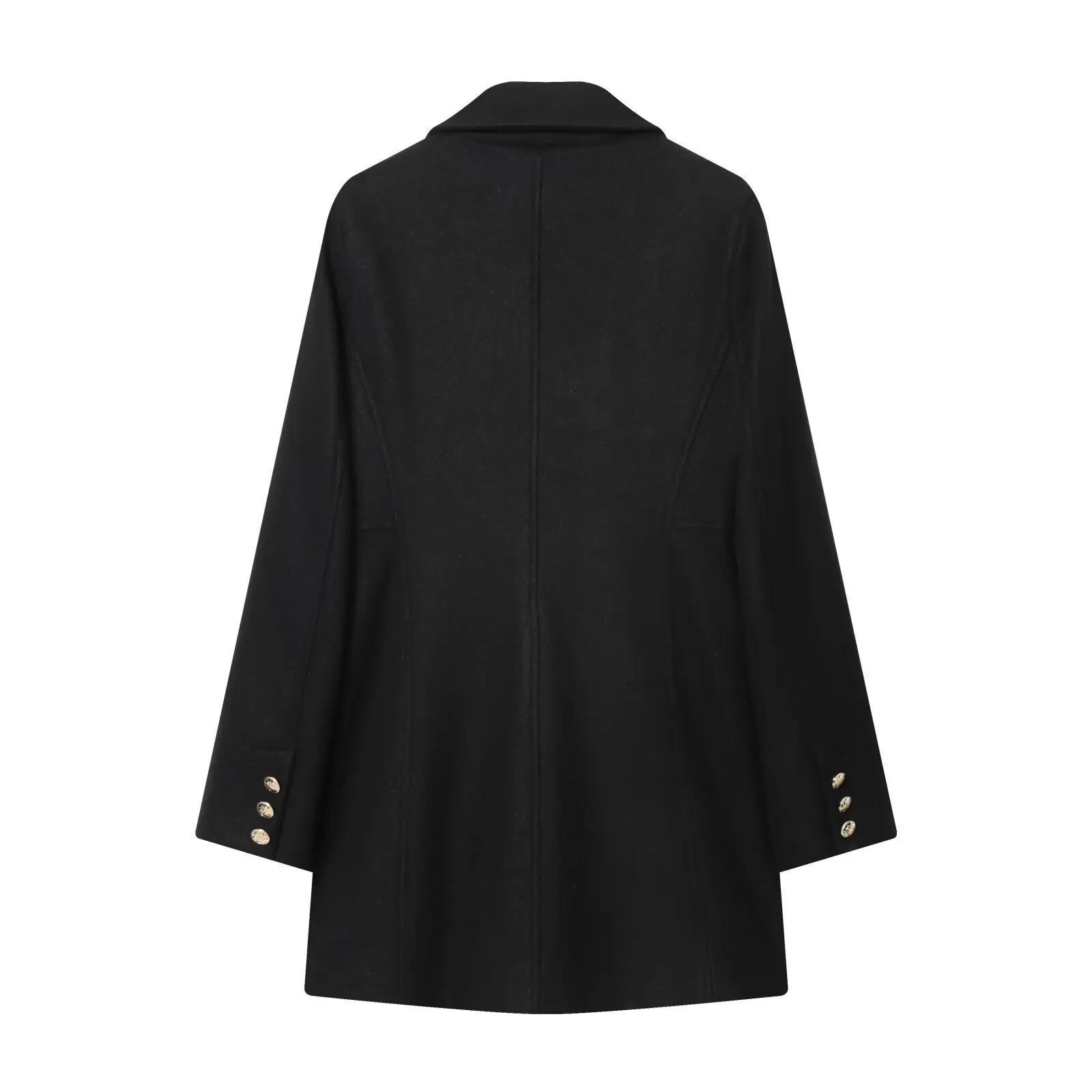 Maxdutti Brytyjska Moda Damska Odzież Dwurzędowy Wełniany Płaszcz Elegancka Damska Kurtka Odzież Damska Bluzki