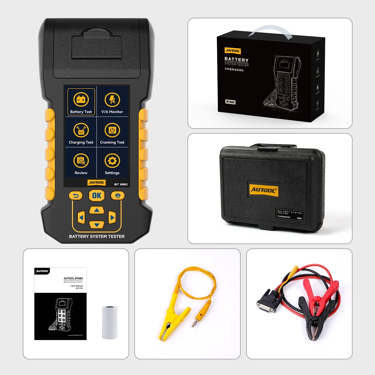 Autool BT880 Car Aging Load Capacity Testing Battery Leak Tester Machine Equipment