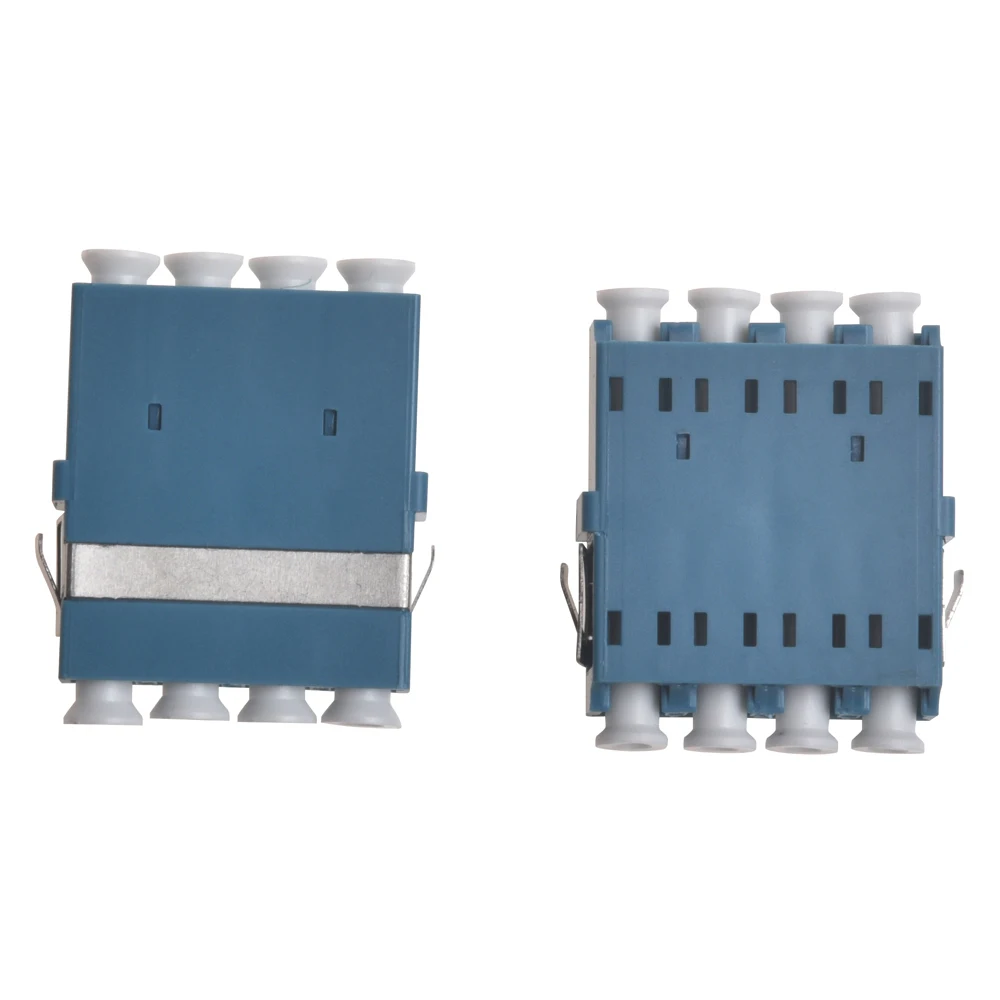 Lenew Высококачественные 4-портовые оптические адаптеры Lc Многомодовый OM1 OM2 OM3 OM4 OM5 Дуплексный 4-ядерный оптоволоконный адаптер FTTH