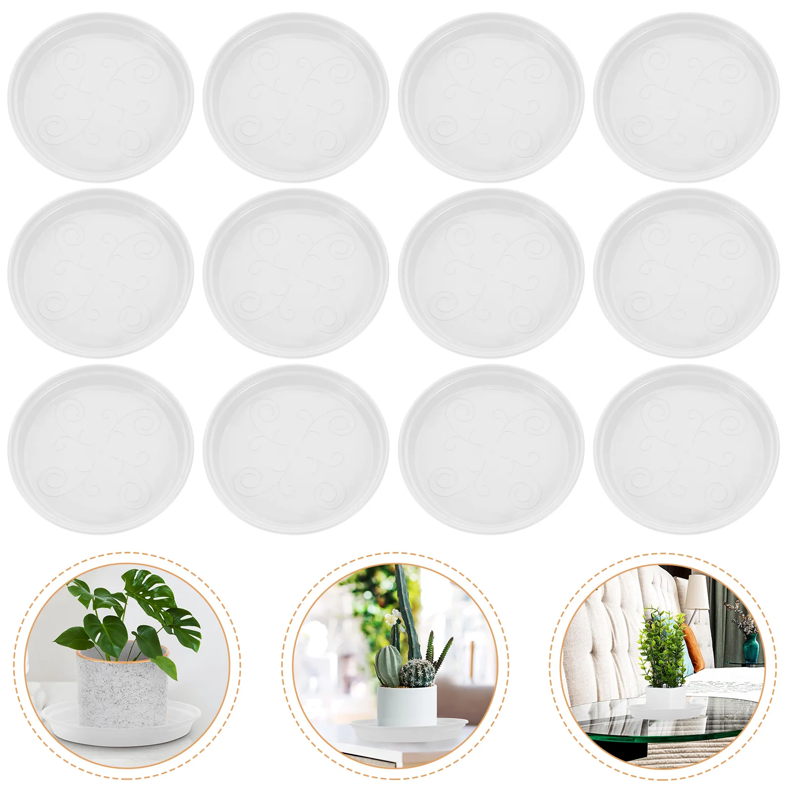 

20 Pcs Pallet Base Drip Tray for Plants Trays Potted Gardening Supplies White Planter