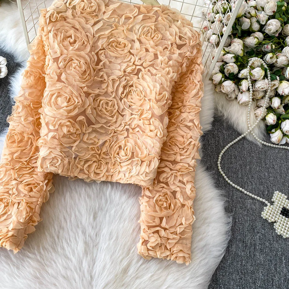 Autumn Spring New Pink Fragrant Coat Women's Nail Diamond Fashion Lace Jacket