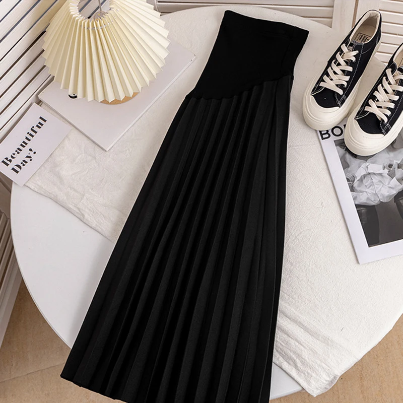 أزياء الشتاء ملابس الأمومة اللباس للنساء الحوامل الأمومة التنانير الحمل السراويل فستان الأمومة #6