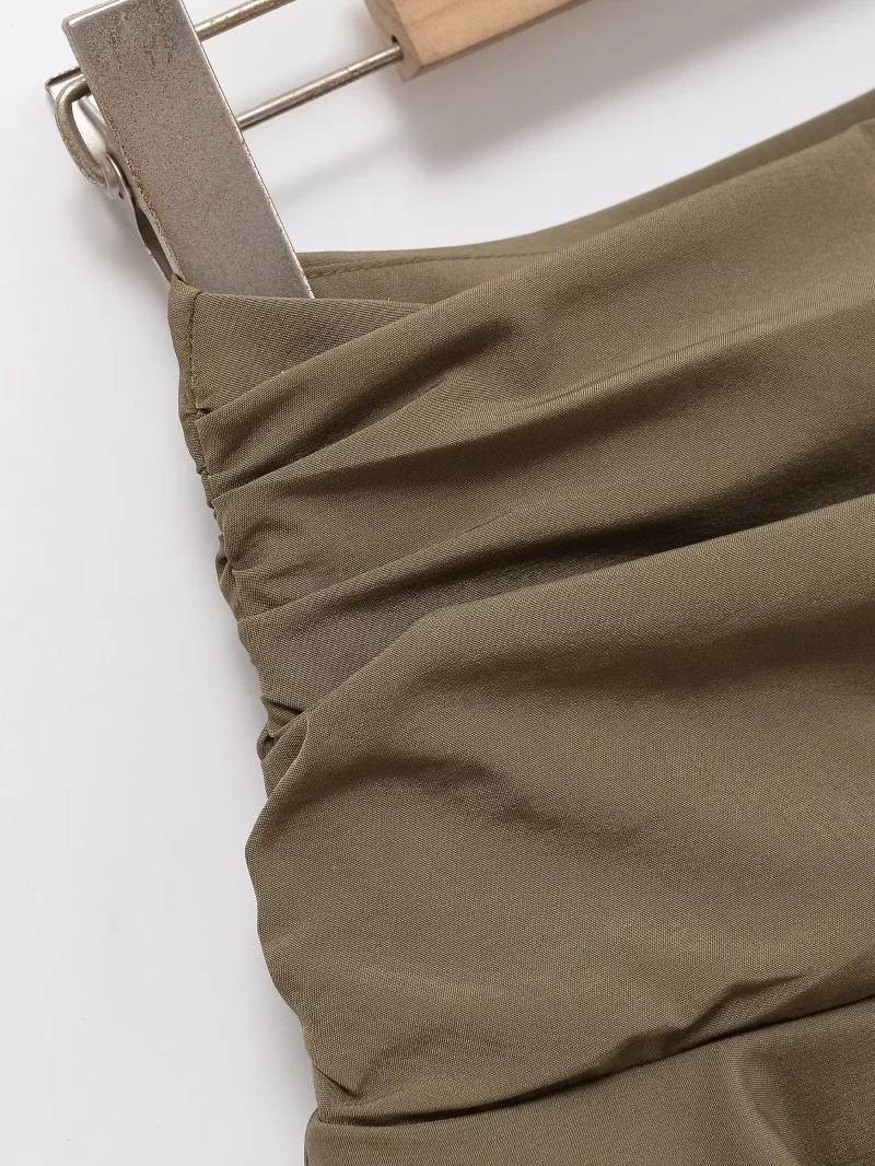 ETJ 2025 Damen Sommer Neu Sexy Mode Hot Girl Style Flauschige Stufenverzierung Mittelhoch Sitzender Kurzer Rock-Hosenrock – Detail 16