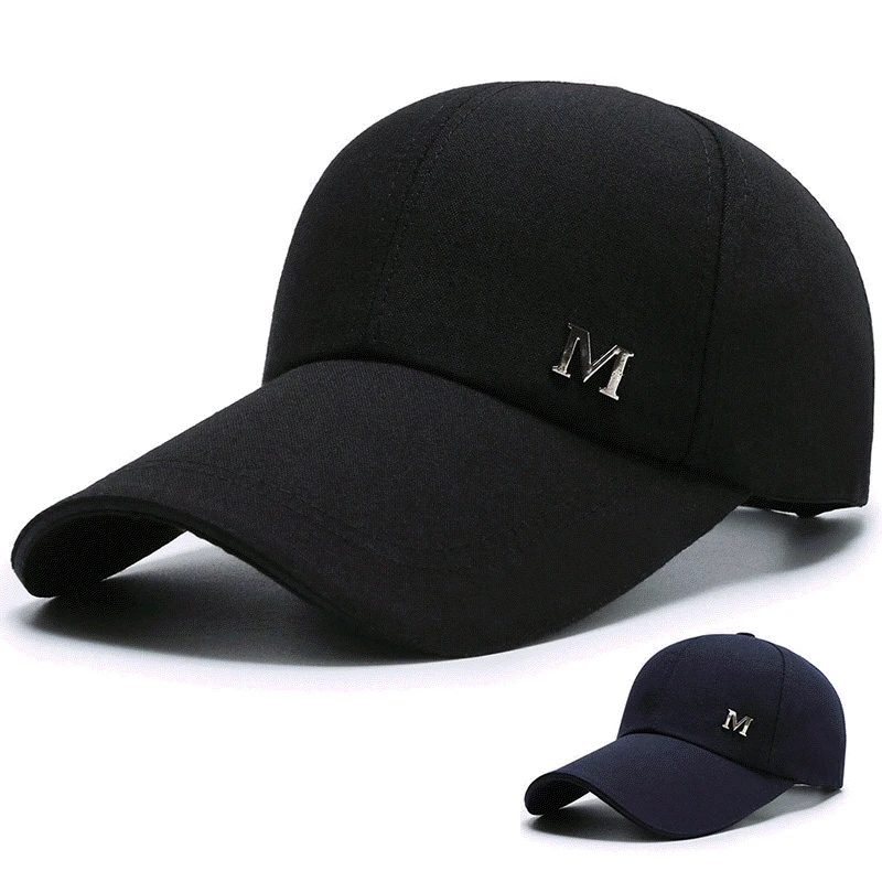 Men Women Baseball Cap Summer Cotton Hat Snapback Hip-Hop Cap Adult Sport Sun Hat Casual Long Brim Sunscreen Golf Cap